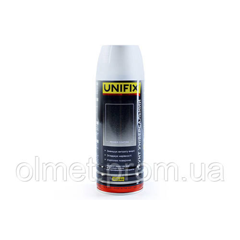 Емаль ґрунтувальна універсальна акрилова білий мат 400 мл UNIFIX Емаль ґрунтувальна універсальна акрилова білий мат 400 мл UNIFIX