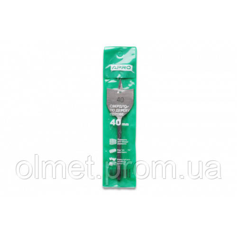 Свердло пір“яне Ø40 мм APRO Свердло пір“яне Ø40 мм APRO