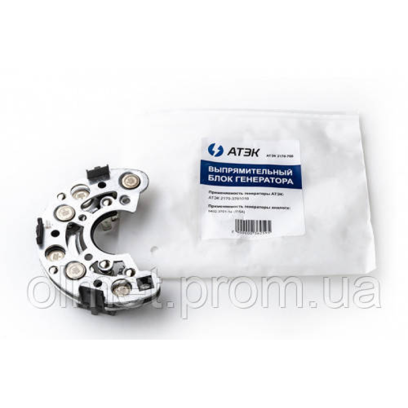 Діодний міст генератора АТЕК 2170-3701010, 9402.3701-14, 115А АТЕК Діодний міст генератора АТЕК 2170-3701010, 9402.3701-14, 115А АТЕК