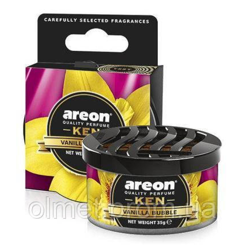 Ароматизатор AREON Ken Ваніль Бабл Гам банка (під сидіння)