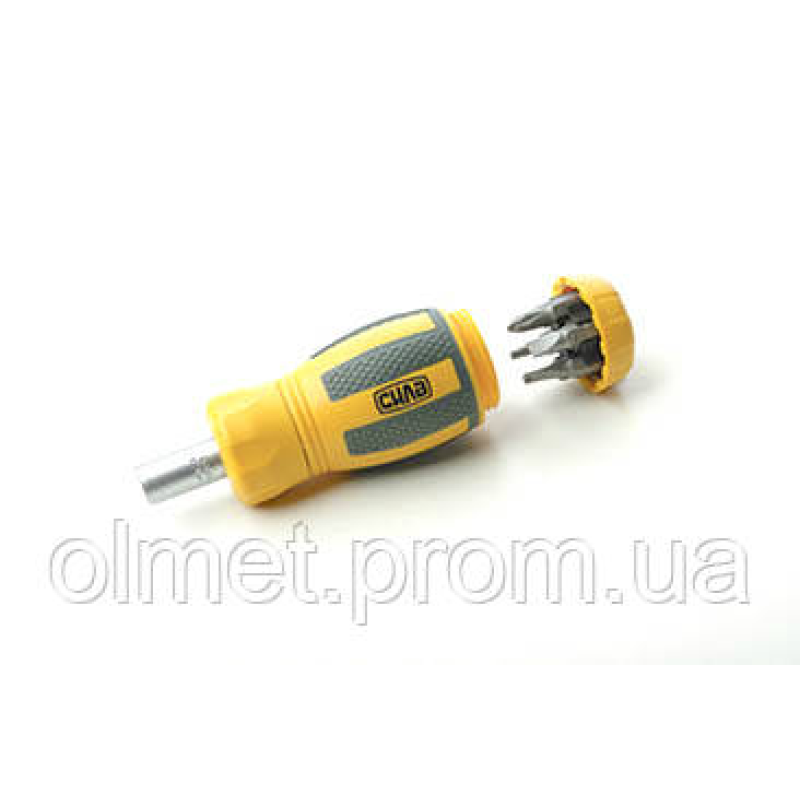 Викрутка реверсійна CrV з комплектом насадок (6 біт) (мала) СІЛА Викрутка реверсійна CrV з комплектом насадок (6 біт) (мала) СІЛА