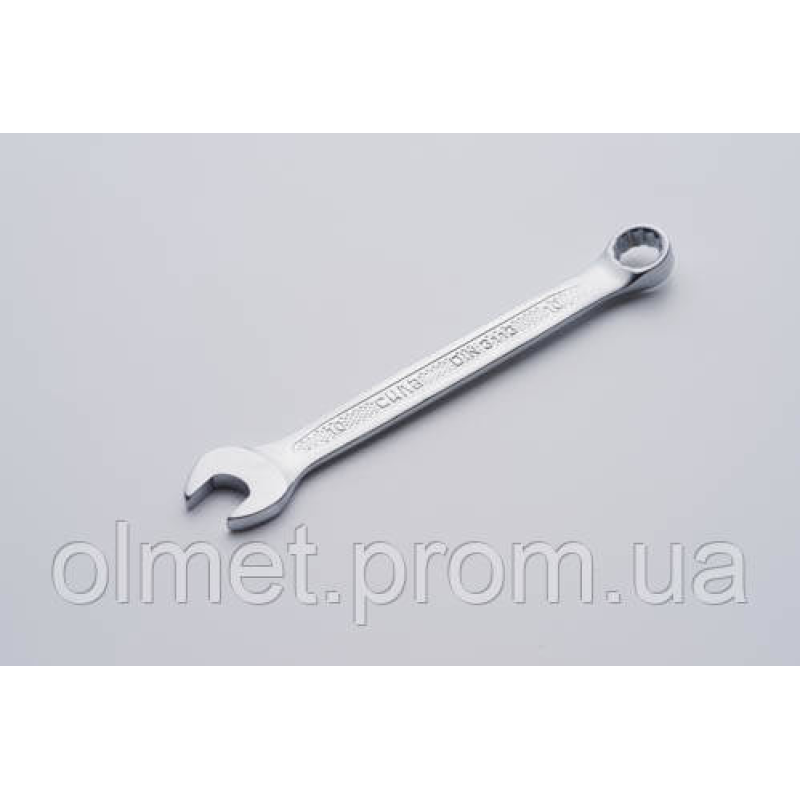 Ключ ріжково-накидний CrV 10 мм (холодний штамп DIN3113) СИЛА Ключ ріжково-накидний CrV 10 мм (холодний штамп DIN3113) СИЛА