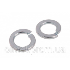 Шайба пружинна 10 мм DIN 127 цинк білий (пач 100шт) APRO
