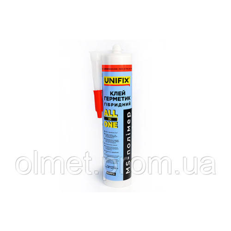 Герметик гібридний MS-полімер ALL IN ONE UNIFIX (білий) 280 мл