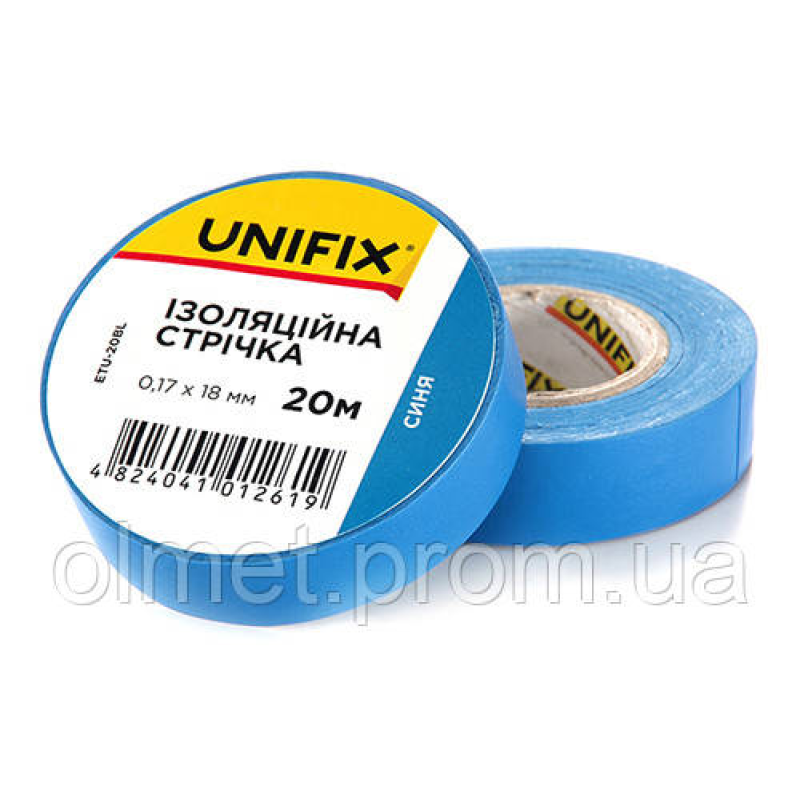 Ізоляційна стрічка синя 0.17х18мм 20 м (пачка, красно 10 шт.) APRO