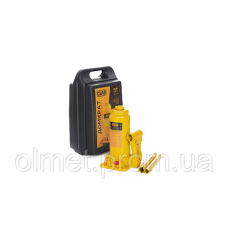 Домкрат гідравлічний пляшковий 5 т (вис підіймання 200-405 мм) у кейсі СІЛА