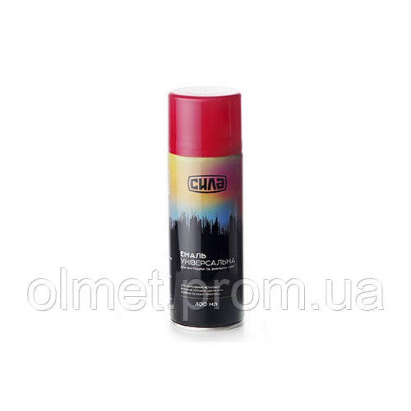 Емаль універсальна RAL 3020 червона глянсова 400 мл СІЛА