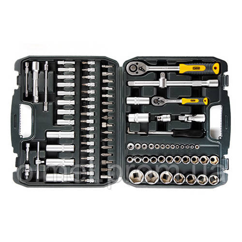 Набір насадок (інструментів) торцевих з тріскачкою CrV 1/4, 1/2 (72Т) (94шт)