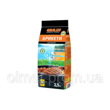 Брикети деревно-вугільні 2,5кг Grilly