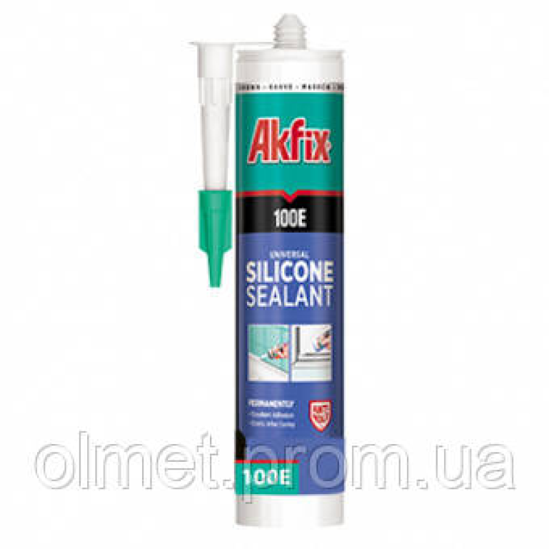 Силікон універсальний 100Е коричневий 280 мл/325 гр Akfix