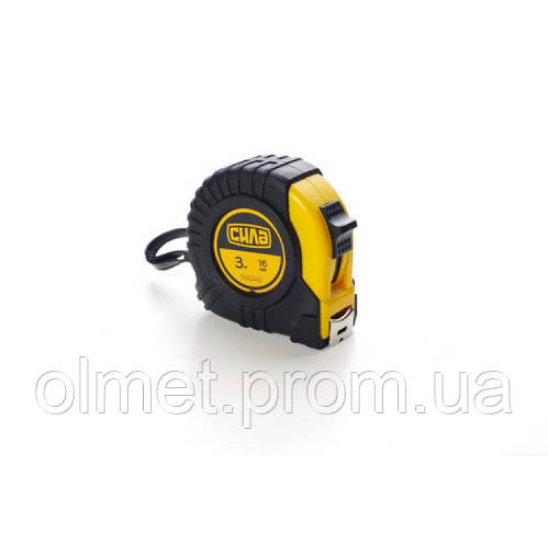 Рулетка прогумована Стандарт 3 м * 16 мм СИЛА