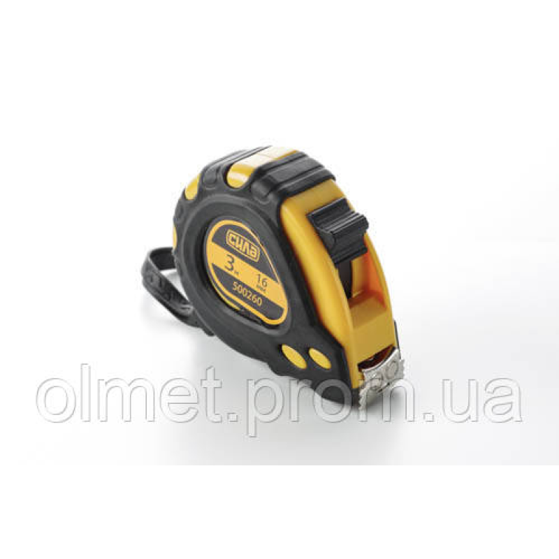 Рулетка гумова з магнітом «Супермагніт» 3 м * 16 мм Стандарт СІЛА