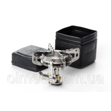 Портативний газовий пальник для кемпінгу Конфорка складаний із п“єзопідпалом 75*75*75 мм СІЛА