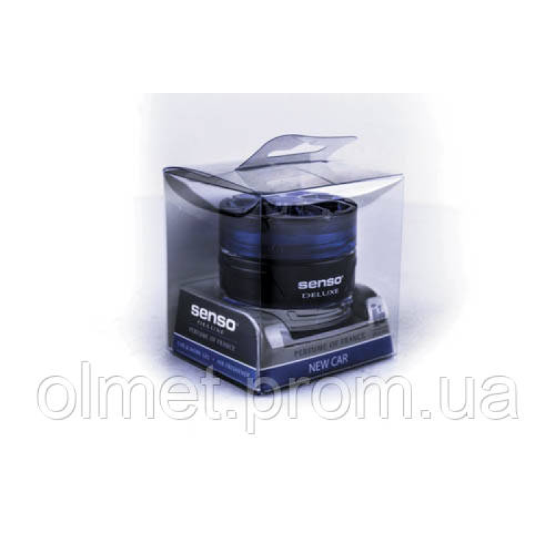 Ароматизатор SENSO DELUXE нова машина (New Car) банка з гелем (під сидіння)