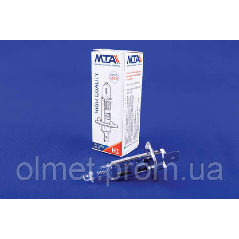 Лампа автомобільна H1 24V 100W P14.5S (ближна/даля, протитуманна) MTA Лампа автомобільна H1 24V 100W P14.5S (ближна/даля, протитуманна) MTA