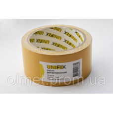 Стрічка клейка двостороння на тканинній основі 50 мм*10 м UNIFIX