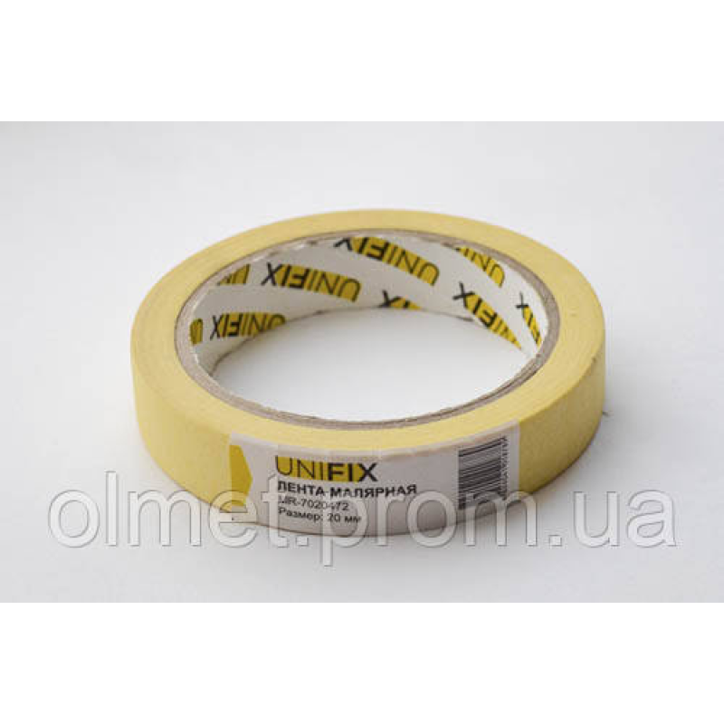Стрічка клейка малярська 20 мм*40м MR-7020472 UNIFIX