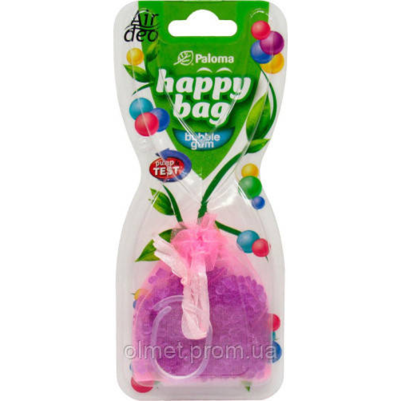 Ароматизатор Paloma Happy Bag 15 g, BUBBLE GUM (мішочок) Ароматизатор Paloma Happy Bag 15 g, BUBBLE GUM (мішочок)