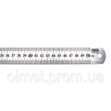 Лінійка з неіржавкої сталі 500 мм х 0,6 мм Стандарт СИЛА
