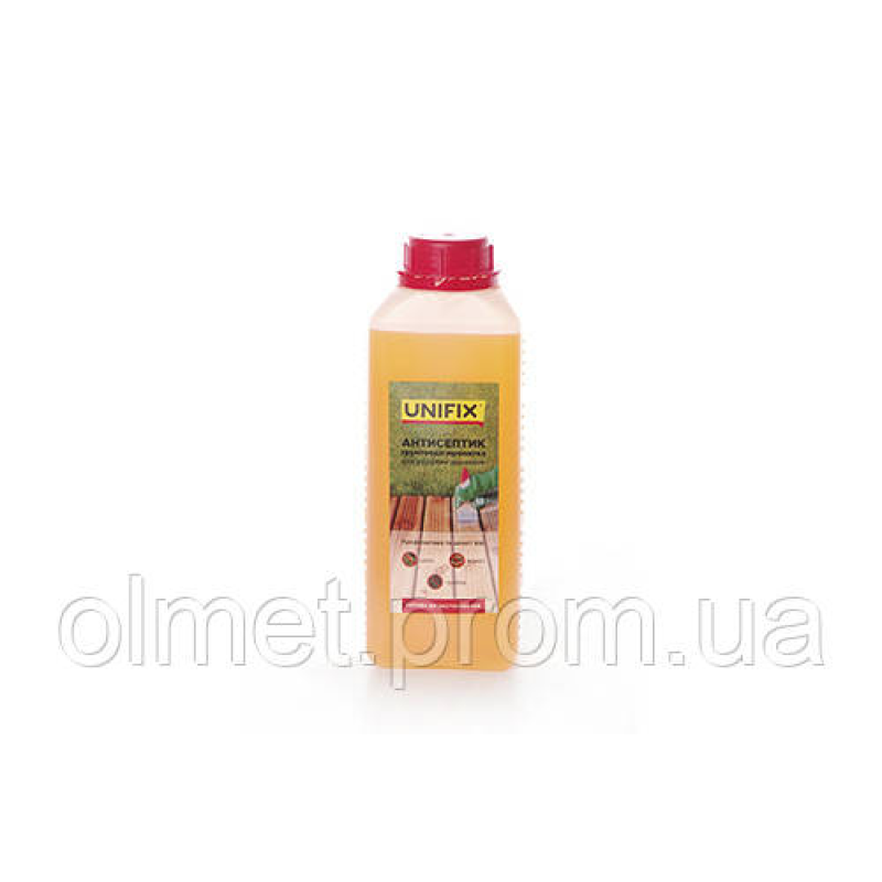 Антисептик ґрунтовка-просочення для оброблення деревини (готовля до застосування) 1 кг UNIFIX