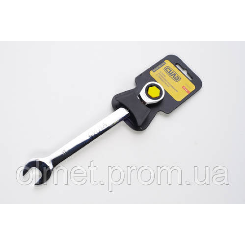 Ключ ріжково-накидний з тріскачкою CrV 17 мм СИЛА Ключ ріжково-накидний з тріскачкою CrV 17 мм СИЛА