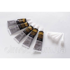 Герметик прокладок високотемпературний +350 °C, 100% силіконовий, сірий 5х25г (пачка 5 шт.) СИЛА