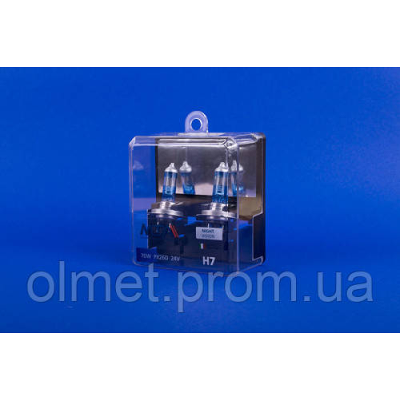 Лампа автомобільна H7 24 V 55 W PX26D 1150 lm 4000К NIGHT VISION + 80% (ближня/даля, протитуманна) Лампа автомобільна H7 24 V 55 W PX26D 1150 lm 4000К NIGHT VISION + 80% (ближня/даля, протитуманна)