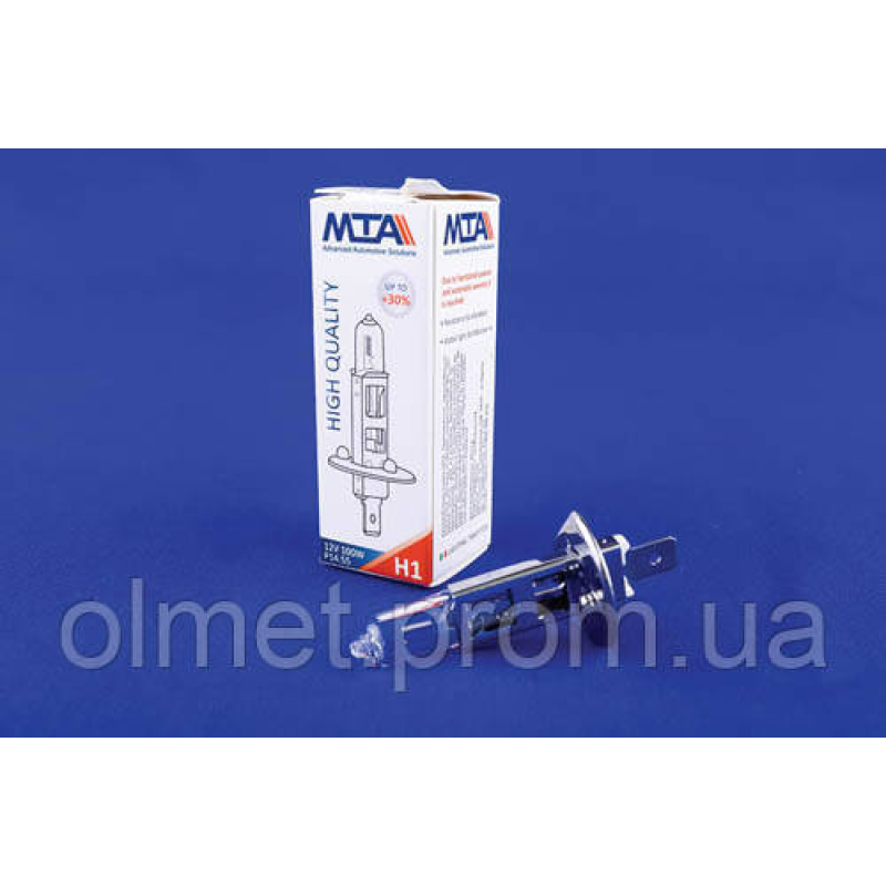 Лампа автомобільна H1 12V 100W P14.5S (ближна/даля, протитуманна) MTA