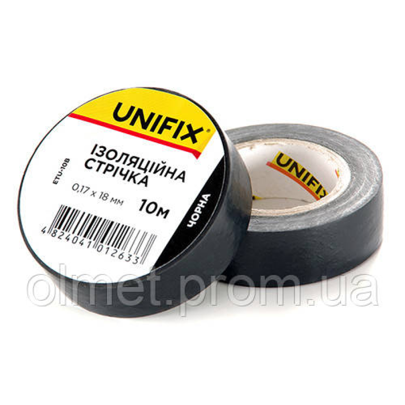 Ізоляційна стрічка чорна 0.17х18мм 25 м (пачка, красно 10 шт.) APRO