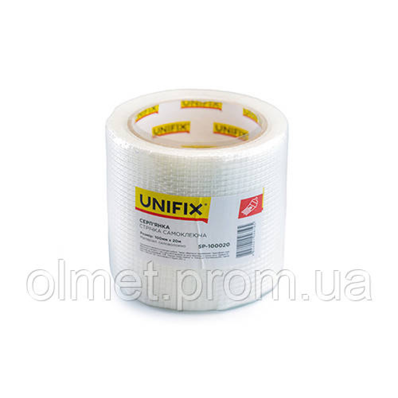Стрічка скловолоконна серп“янка 100 мм*20 м UNIFIX Стрічка скловолоконна серп“янка 100 мм*20 м UNIFIX