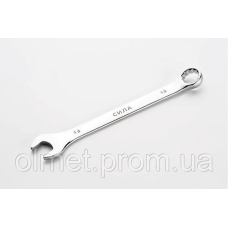 Ключ ріжково-накидний полірований CrV 15 мм СИЛА