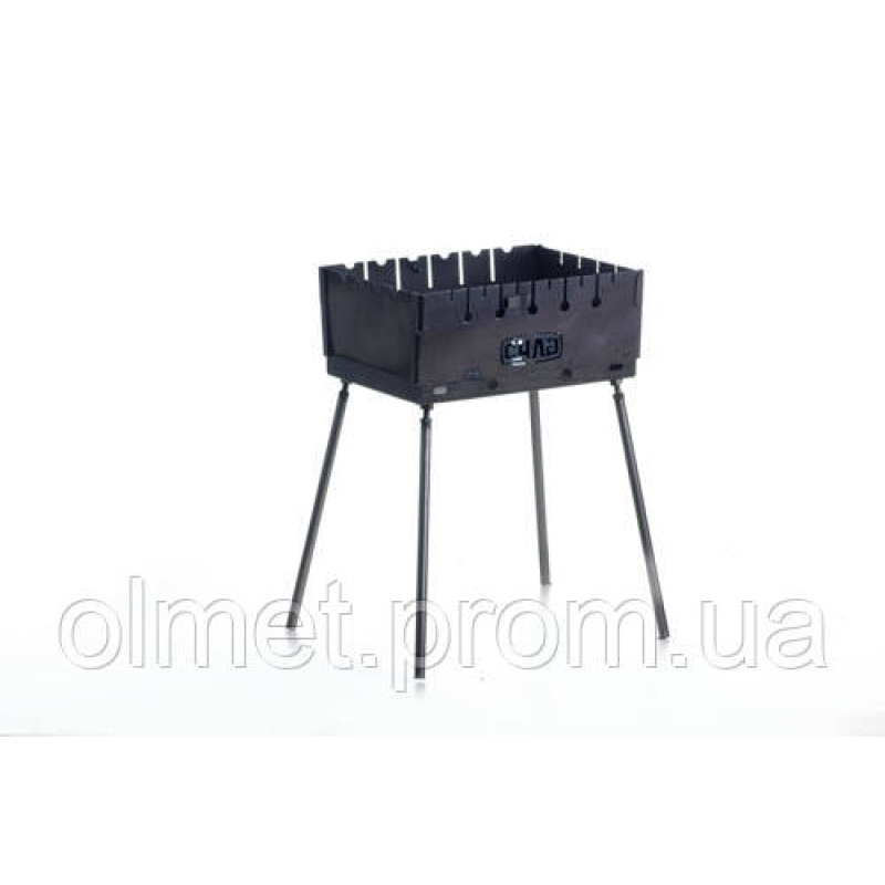 Мангал розкладний (кейс) товщина 2 мм на 6 шампурів СИЛА Мангал розкладний (кейс) товщина 2 мм на 6 шампурів СИЛА