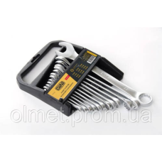 Набір ключів ріжково-накидних CrV 6-22 мм (12 шт.) СИЛА