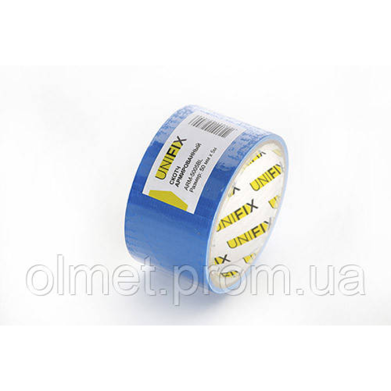Стрічка клейка армована синя 50 мм*5м UNIFIX