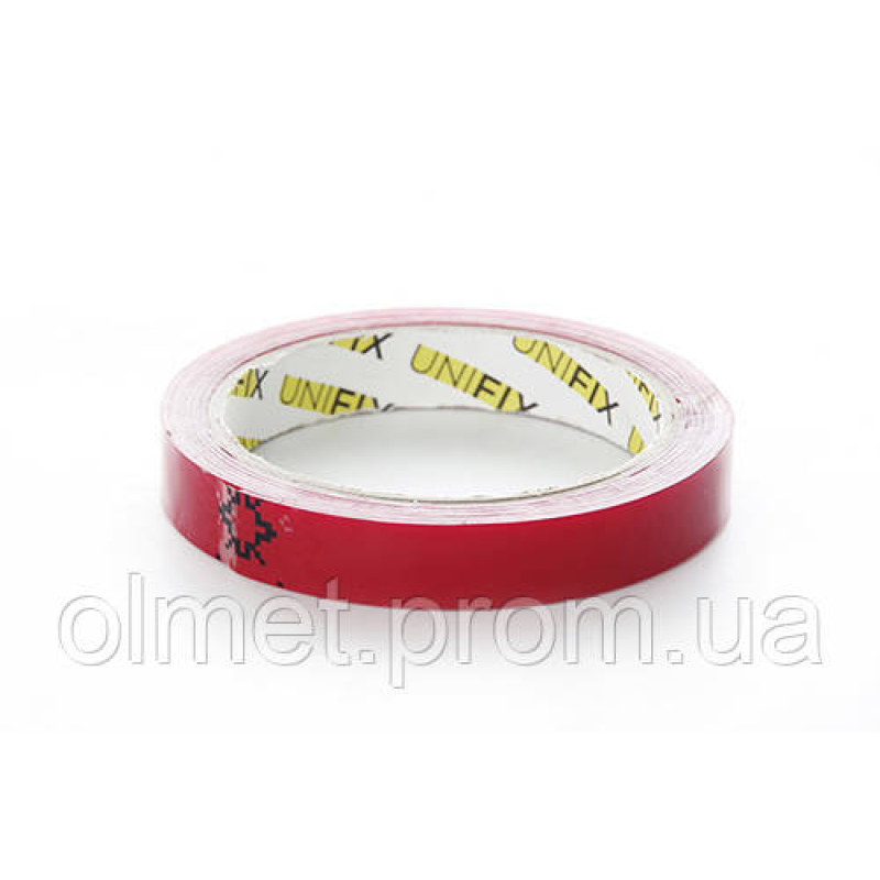 Стрічка клейка піно-акрилова 1 мм*15 мм*2 м UNIFIX