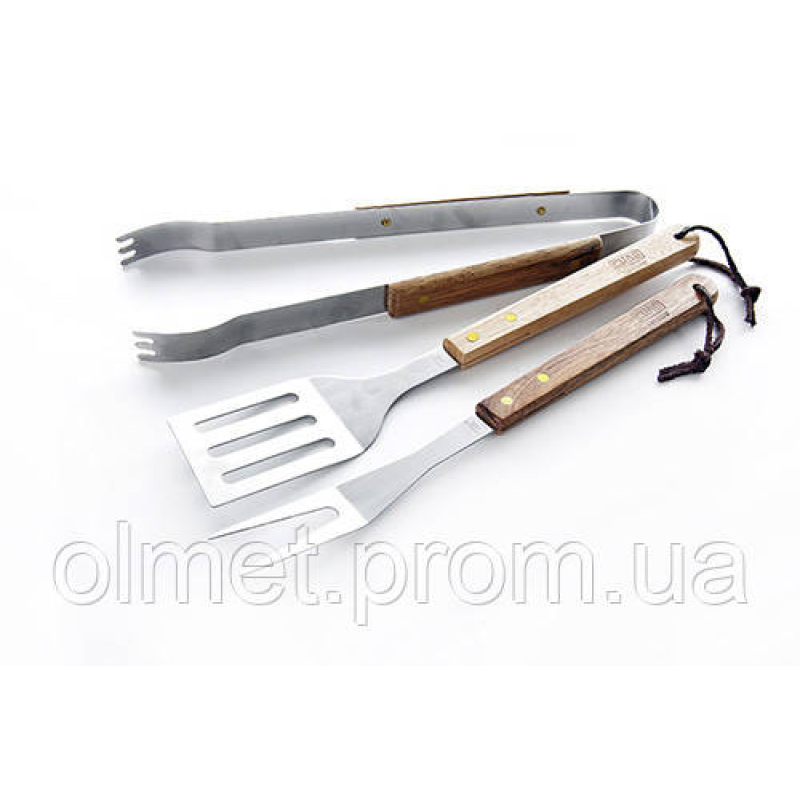 Набір інструментів для барбекю на блістері (3 шт., 38 см) СИЛА