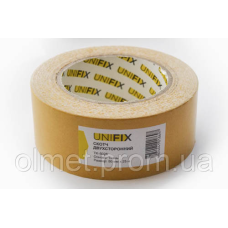 Стрічка клейка двостороння на тканинній основі 50 мм*25 м UNIFIX