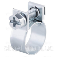 Хомут силовий Mini оцинкований W1 8-10 (пач. 100 шт.) UNIFIX