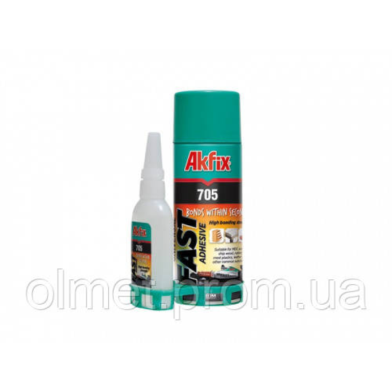 Клей з активатором для МДФ і дерева 400 мл + 100 мл Akfix