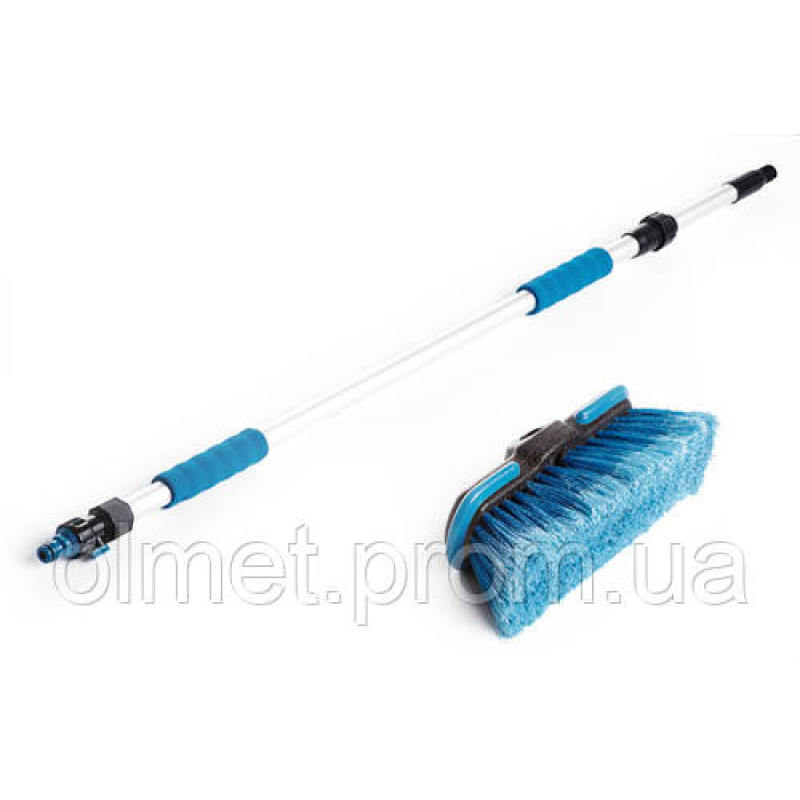 Щітка для миття автомобілів телескопічна з клапаном 98-168 см 12 Atelie Щітка для миття автомобілів телескопічна з клапаном 98-168 см 12 Atelie