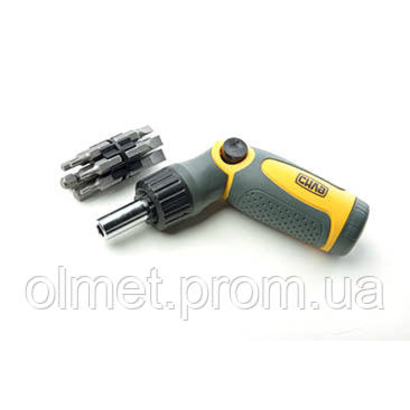 Викрутка реверсійна CrV з комплектом насадок (12 біт) (з ламанням) СІЛА Викрутка реверсійна CrV з комплектом насадок (12 біт) (з ламанням) СІЛА