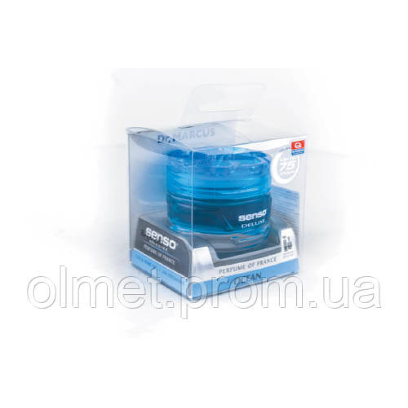 Ароматизатор SENSO DELUXE океан (Ocean) банка з гелем (під сидіння) Ароматизатор SENSO DELUXE океан (Ocean) банка з гелем (під сидіння)