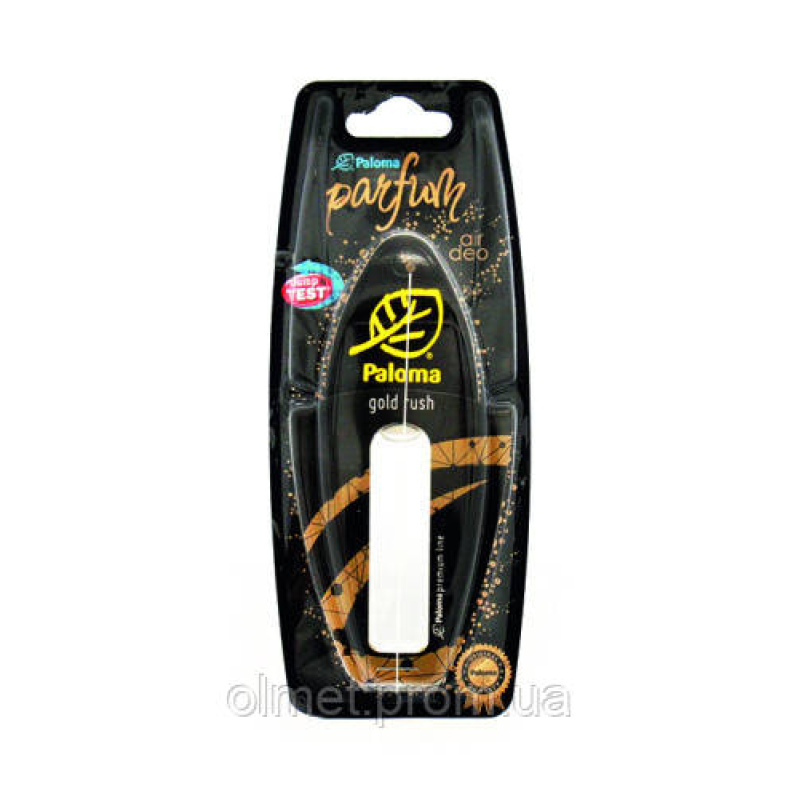 Ароматизатор Paloma Parfum Premium Line 5ml, GOLD RUSH (підвіска з рідиною)