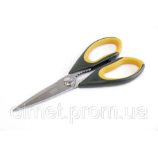 Ножиці господарські пластикові ручки з гумовою вставкою 22,5 см СИЛА