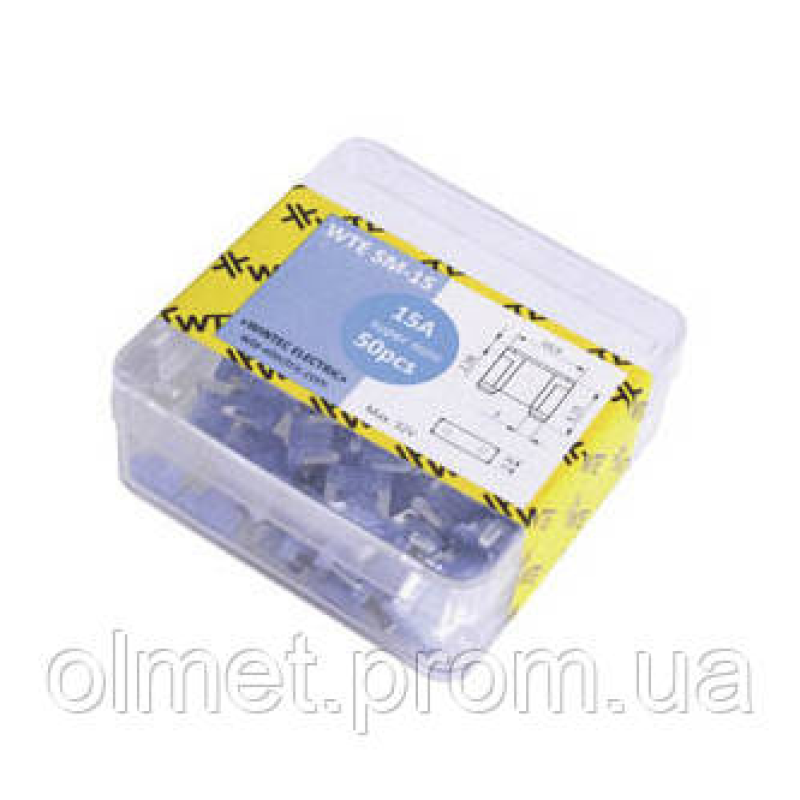 Запобіжники (плоскі супермін 15 А) (50 шт.) WTE