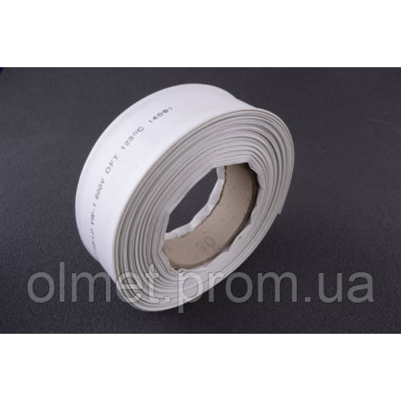 Термоусмоктувана трубка 40 мм біла 25 м APRO