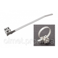 Стяжка кабельна з посиленим кріпленням 8х180 біла (100 шт.) UNIFIX