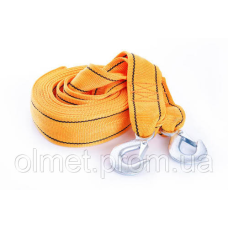 Трос буксирувальний 5 м·60 мм 5 т (посилений подвійною пряжкою) (гак) (в блістері) СІЛА