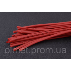 Термоусмоктувана трубка 6 мм червона (пак. 1мx30шт) APRO