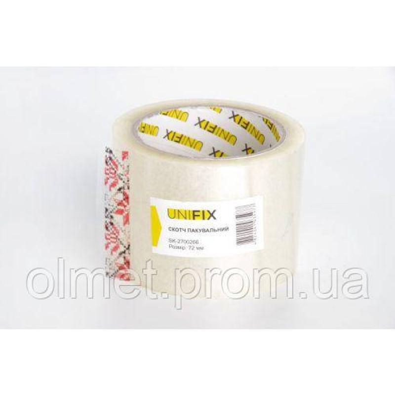 Стрічка клейка пакувальна 38 мкм 72 мм 200 SK-5400114 UNIFIX